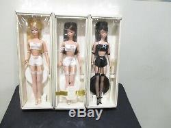 2000 # 1,2,3 Lingerie Silkstone Barbie Doll Nrfb Limited Edition Mint. 3 Poupées