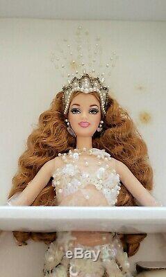 2001 Enchanted Sirène Limited Edition Barbie Doll Nouvelle Nrfb Coa Nouvelle Boîte Rare