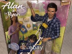 2002 Mattel Amis De Barbie Happy Family Dad & Son Alan & Ryan 56710 Nos
