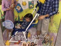 2002 Mattel Amis De Barbie Happy Family Dad & Son Alan & Ryan 56710 Nos