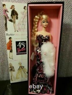 2003 45e Anniversaire Silkstone Barbie Poupée Nrfb Edition Limitée