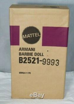 2003 Poupée De Collectionneur Barbie De Giorgio Armani, Édition Limitée Nrfb Dans Shipper Mint +
