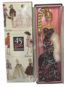 45e Anniversaire Silkstone Barbie Doll Limited Edition Bfmc, B8955 Nrfb