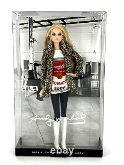 Andy Warhol Campbell Soup Barbie 2015 Édition Limitée Étiquette Argent Nouvelle NRFB