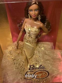 Barbie 50e Anniversaire Aa Gold Label Edition Limitée Nrfb? 2008 Mattel? Nouveau
