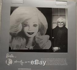 Barbie Andy Warhol Platinum Label Poupée Pop Art Limited Edition 999 Nouveau Nrfb 2015