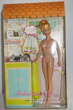 Barbie Apprend Cook Vintage Repro Mattel Poupée Édition Limitée Mod Rare Nue