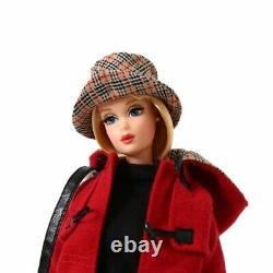 Barbie Burberry London Blue Label Doll Red Coat Collaboration Limited Japon Utilisé