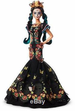 Barbie Collector Dia De Muertos Day Doll De L'édition Limitée Morte Dans La Main