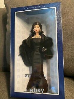 Barbie Givenchy Doll Fur Pearls 2000 Brunette Limited Edition Sealed Box Onf