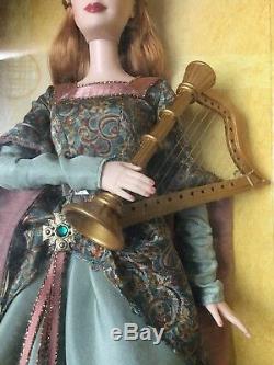 Barbie Legends Of Ireland Doll The Bard Avec Harpe B2511 Limited Edition 2004