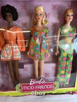 Barbie Mod Friends 2018 Limited Edition 1968 Barbie, Christie Et Stacey. K4a(n)