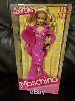 Barbie Moschino Met Limited Edition Or Étiquette Barbie Doll 2019 Caucasienne Nrfb