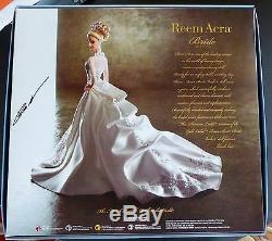 Barbie Reem Acra Bride Limited 999 L3549 Platinum Label 2007 Blonde Signée Nrfb