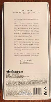 Barbie Soda Shop Édition Limitée De 4 400 Gold Label 2015 # Dgx89 Nrfb