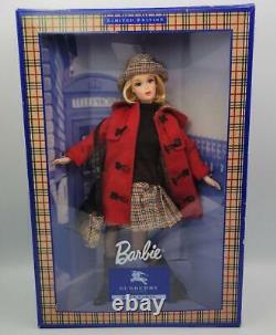 Barbie X Burberry Blue Étiquette Poupée Rare Limitée Utilisé