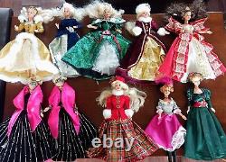 Barbie/doll Lot De 10 Fêtes Heureuses, Velvet D'hiver, Jewel, Française