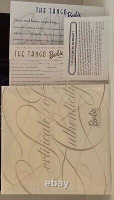 Bob Mackie The Tango 1998 Porcelaine Barbie Edition Limitée Nrfb Livraison Gratuite