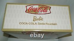 Brand New Coca-cola Soda Fountain 2000 Barbie Doll Limited Edition Mattel Toys