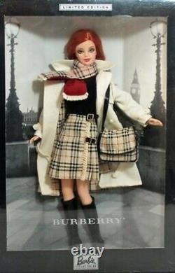 Burberry Barbie Doll 2000 Limited Edition Mattel 29421 Nrfb