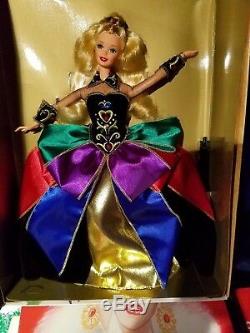Collection De 8 Poupées Barbie Princesse Des Fêtes, Édition Limitée Et Poupée De Convention