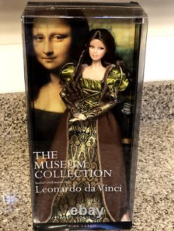 Collection de musée Barbie Collector Poupée Barbie Leonardo Da Vinci Étiquette Rose #1