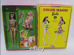 Color Magic Barbie Édition Limitée 1966 Vtg. Pj Repro Raven Hair Nrfb Menthe Nib