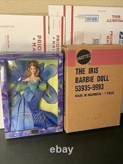 Edition Limitée Barbie Fleurs Dans La Collection De Mode L'iris. Nib, Nrfb. 2001