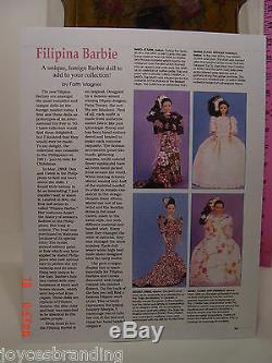 Filipina Barbie Foreign Festival Doll 1991 Édition Limitée À 500 Exemplaires De Nrfb