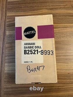 Giorgio Armani Barbie Doll Limited Edition Mattel 2003 B2521 Nrfb In Shipper