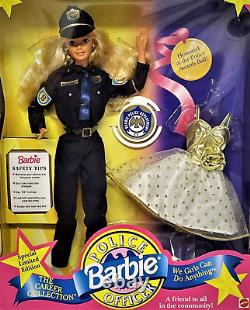L'agent De Police Barbie La Collection De Carrière Special Limited Edition Mattel 1993