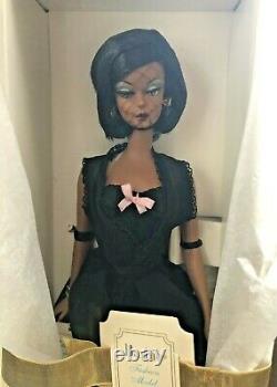 Le Modèle De Mode Lingerie Silkstone Black Barbie Doll #56120 -limited Edition