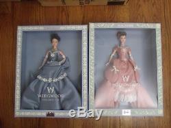 Lot De 2 Wedgwood Barbie Pink & Blue Limited Edition 1999-2001