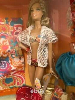 Malibu Barbie By- Trina Turk Édition Limitée Étiquette D'or Nrfb