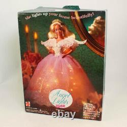 Mattel Barbie Doll 1993 Edition Limitée Angel Lumières Arbre Topper Nm Box