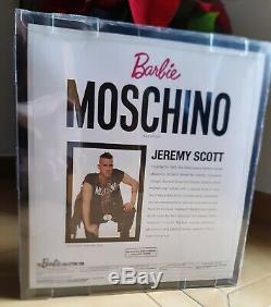 Moschino Barbie Doll Nrfb 2015 Label Gold Limited Htf