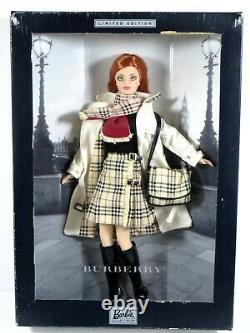 Nib Barbie Doll 2000 Burberry Limited Edition 29421