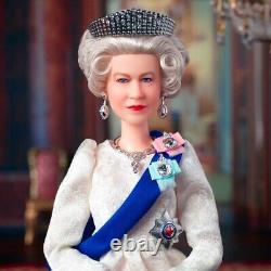 Nouveau Dans La Main! Barbie Signature Reine Elizabeth II Poupée Du Jubilé Platinum
