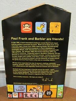 Nouvelle Poupée Paul Frank Barbie 2004 Avec Pajamas Edition Limitée #b8954 Nrfb