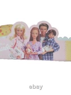 Nouvelle famille heureuse de poupées enceintes Midge et bébé Barbie de Mattel 2002 NIB - Trouvaille rare