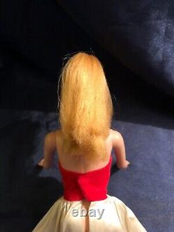 Poneytail Vintage Barbie #4 Blond Cheveux -blue Eyeliner Tout Maquillage Original! Sympa.