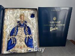 Poupée BARBIE Élégance Impériale Fabergé 1998 NIB avec Œuf & Diamant, Socle, Boîte