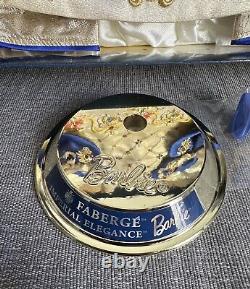 Poupée BARBIE Élégance Impériale Fabergé 1998 NIB avec Œuf & Diamant, Socle, Boîte