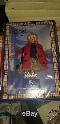 Poupée Barbie Avec Burberry London Blue Label Édition Limitée Japon Rare F / S