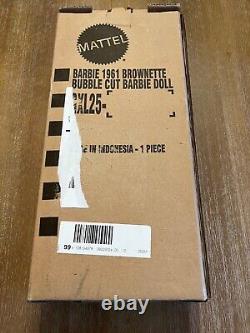 Poupée Barbie BUBBLE CUT Brownette de reproduction de 1961, neuve dans sa boîte d'origine avec expédition GXL25