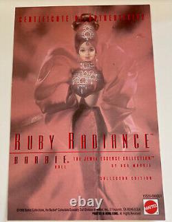Poupée Barbie Barbie Ruby Radiance de Mattel par Bob Mackie Édition Limitée
