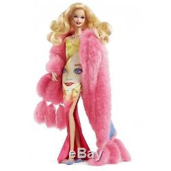 Poupée Barbie Collector Or Étiquette Andy Warhol Limited Edition Dwf57 Mattel 2017
