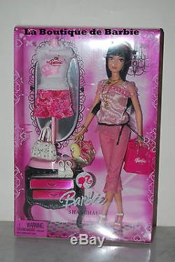 Poupée Barbie De Shanghai, Version Brune, N0770, 2008, Nrfb, Édition Limitée