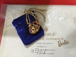 Poupée Barbie En Porcelaine Faberge Imperial Elegance Édition Limitée Nrfb Coa Bleu