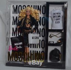 Poupée Barbie Fashion Moschino Blond 2015 Gold Label Limited